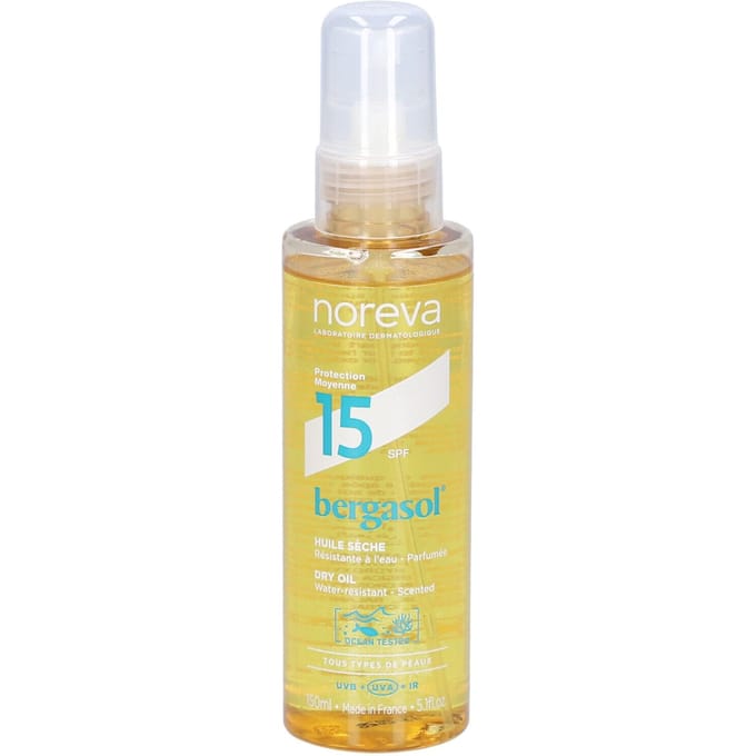 Noreva Bergasol Droge Olie SPF15 150 Zonnegel