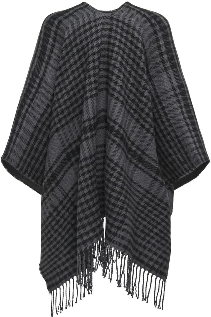 ONLY - ONLVIOLET CHECK PONCHO CC - Dames - Blouses