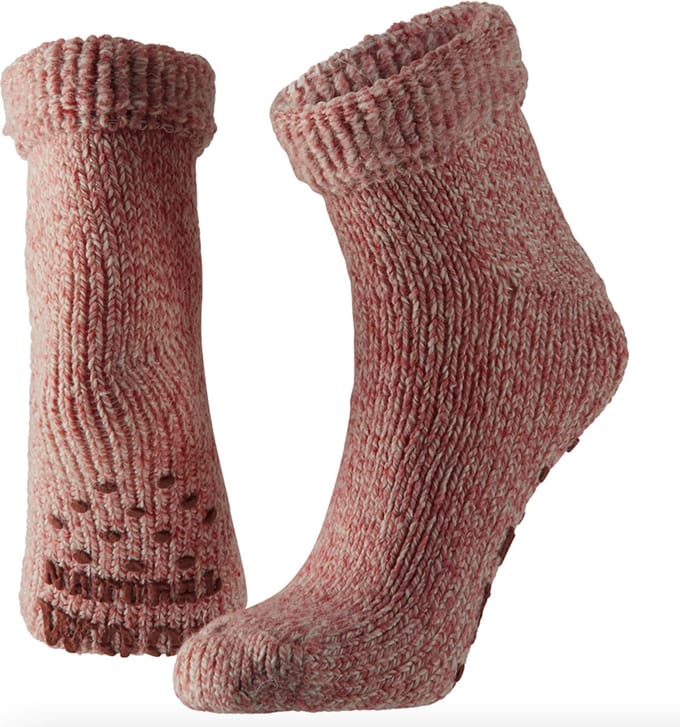 Apollo - Kids - Wollen - Sokken - Licht - Rood - Maat 31/34