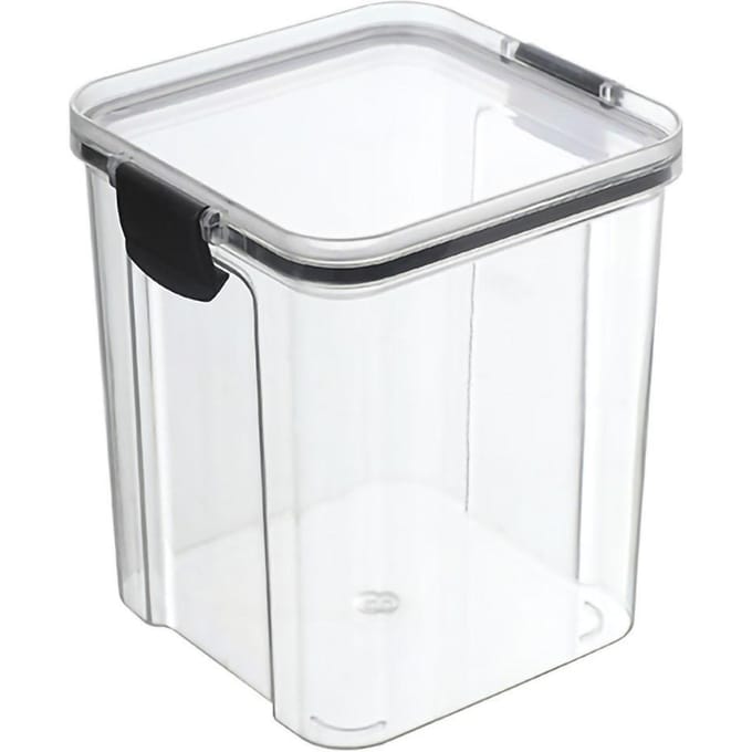 Graanbewaardoos Transparant Luchtdicht PET Siliconen Voedselbewaarcontainers voor Keuken Snacks Thee 950ml white