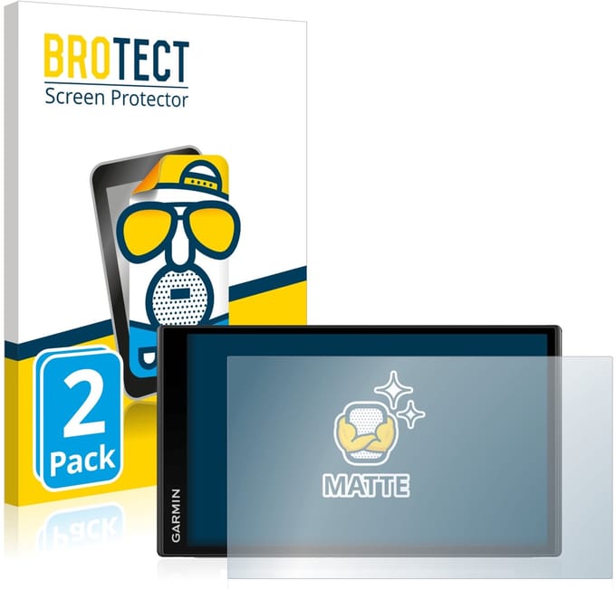 BROTECT - Screenprotector voor Garmin Camper 780 - Folie Beschermfolie matte 2 Stuks