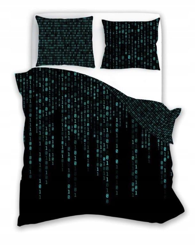 Matrix Glow Dekbedovertrek Katoen 160x200 cm - Technologisch Design