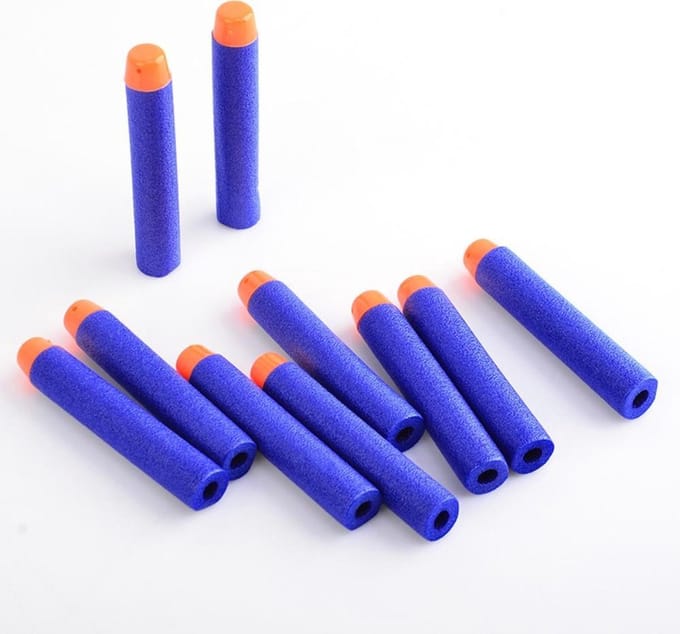 Universele nerf pijltjes | geschikt voor nerf-n-strike speelgoedblasters | 50 stuks | blauw