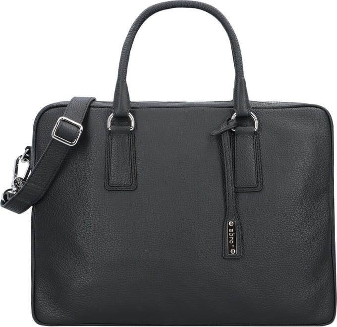 abro Adria Handtas Leder 37.5 cm - Dames - black-nickel