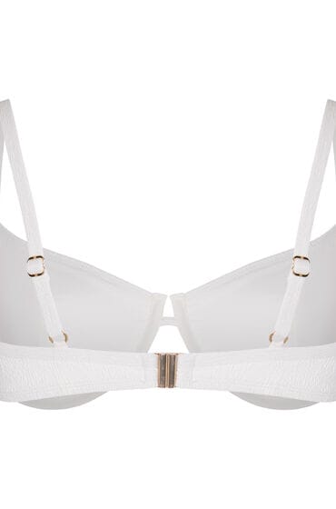 Hunkemöller Niet-Voorgevormde Beugel Bikinitop Crinkle Wit