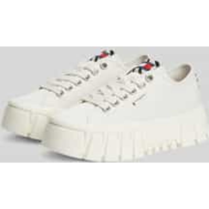 Sneakers met plateauzool
