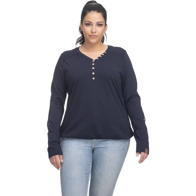 Dames-T-shirt met lange mouwen Ragwear Pinch SOLID Plus