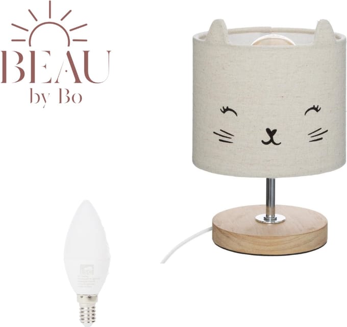 BEAU by Bo Nachtlamp poes met LED lamp E14