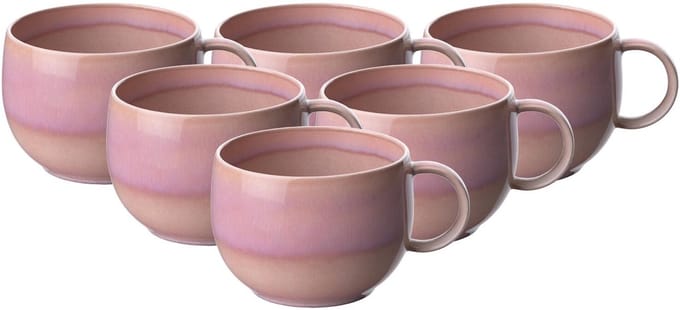 Villeroy & Boch - Perlemor Coral Koffiekoppen 6 stuks 0,27l