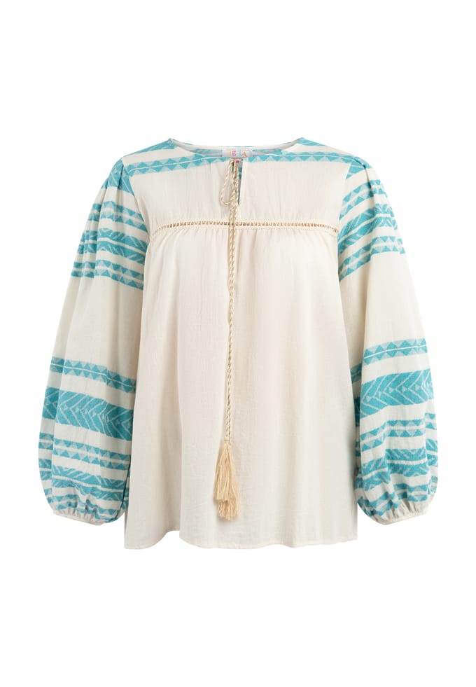 IZIA Blouse Dames turkoois
