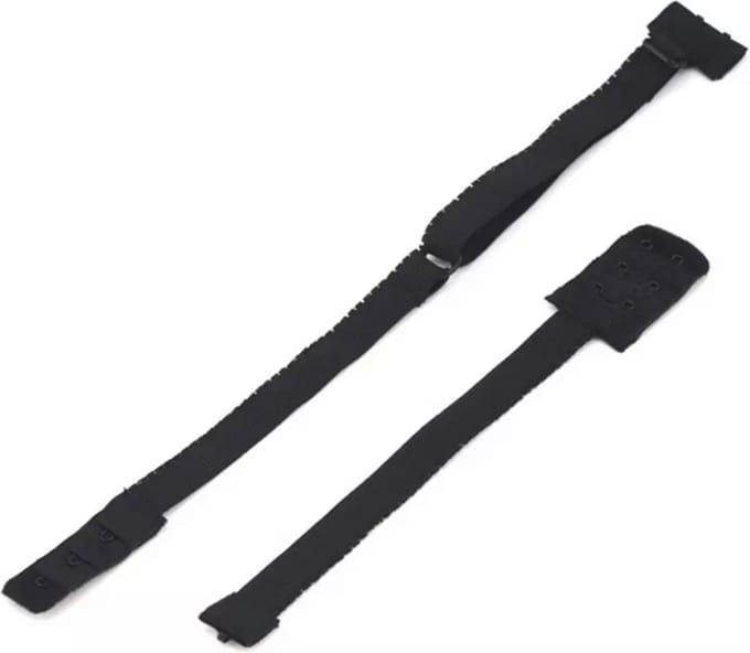 BH Open Rug - Low Back Straps voor Blote Rug - Zwart - DELAGO