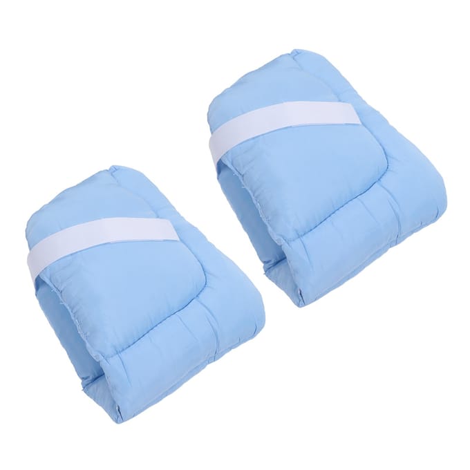 2 stuks Hielbeschermer Kussen Universele Maat Drukverlagend Blauw Parelkatoen Materiaal Zachte Voet white