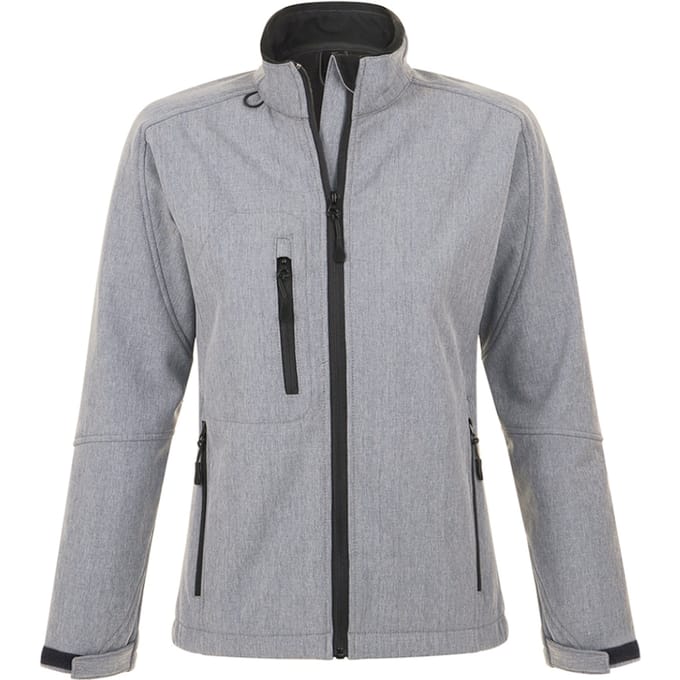 SOLS Dames/dames Roxy Soft Shell Jacket (ademend, winddicht en waterbestendig) (Grijze Mergel)