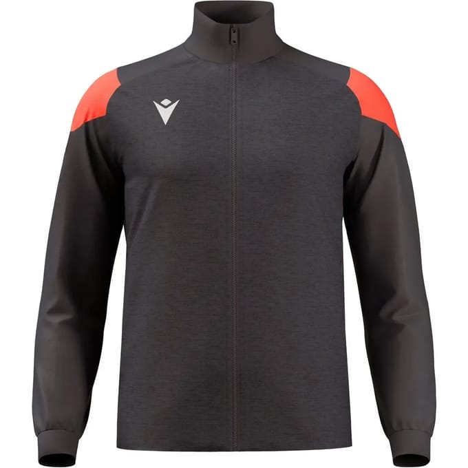 Macron Glory Prometheus Top Full Zip Heren - Antraciet / Coral Fluor | Maat: S