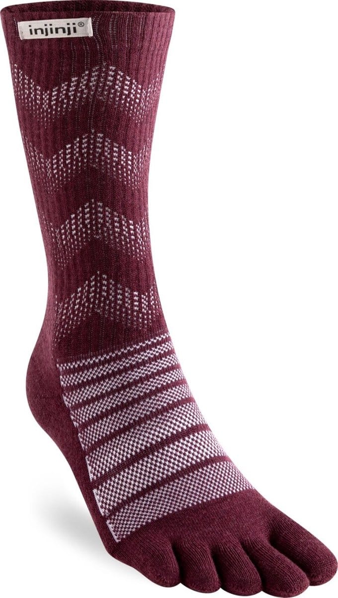 INJINJI | Outdoor Midweight Crew Wool Garnet (Maat - M) | Teensokken