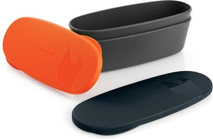 Light My Fire SnapBox Oval Orange/Black set van 2