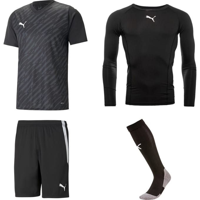 Puma Keeperstenue All Black - Keepershandschoenen - Maat S