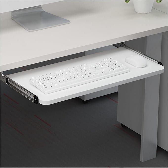 Uitschuifbare Toetsenbordlade voor Onder Bureau, Ruimtebesparende PC Lade voor Kantoor en Thuis