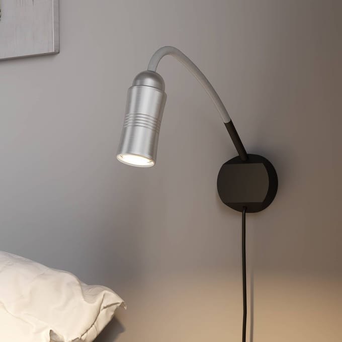 Top Light Neo! Flex Hotel II LED wandlamp, alu/zilver