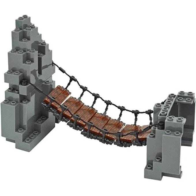 DlY City Bouwblokken Constructie Rotspaneel 6082 6083 23996 47847 Rotstuin Bergen Heuvel Steen Bakstenen Creatief Speelgoed