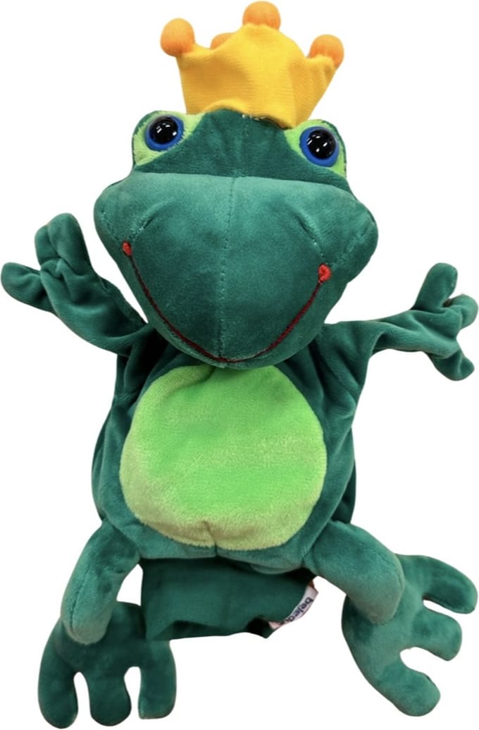Beleduc - Handpop - Kikkerkoning - 22 cm