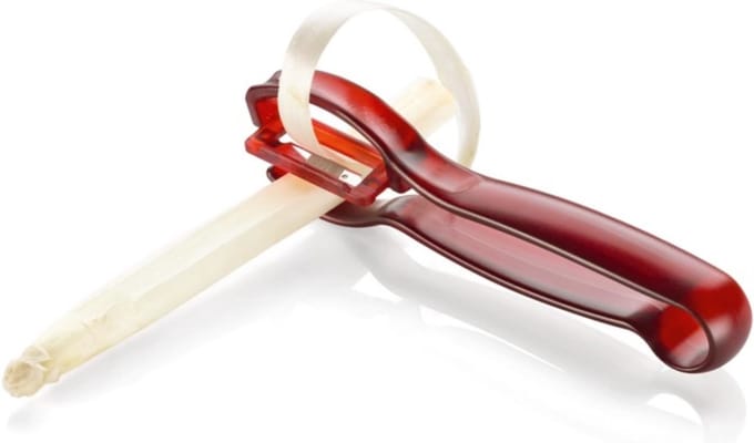 Triangle Solingen Aspergeschiller – Ergonomisch & Vaatwasserbestendig – Rood