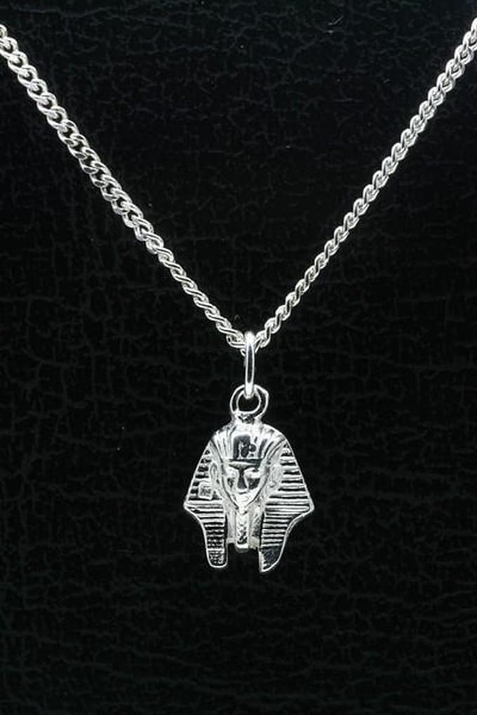 Zilveren Toetanchamon ketting hanger