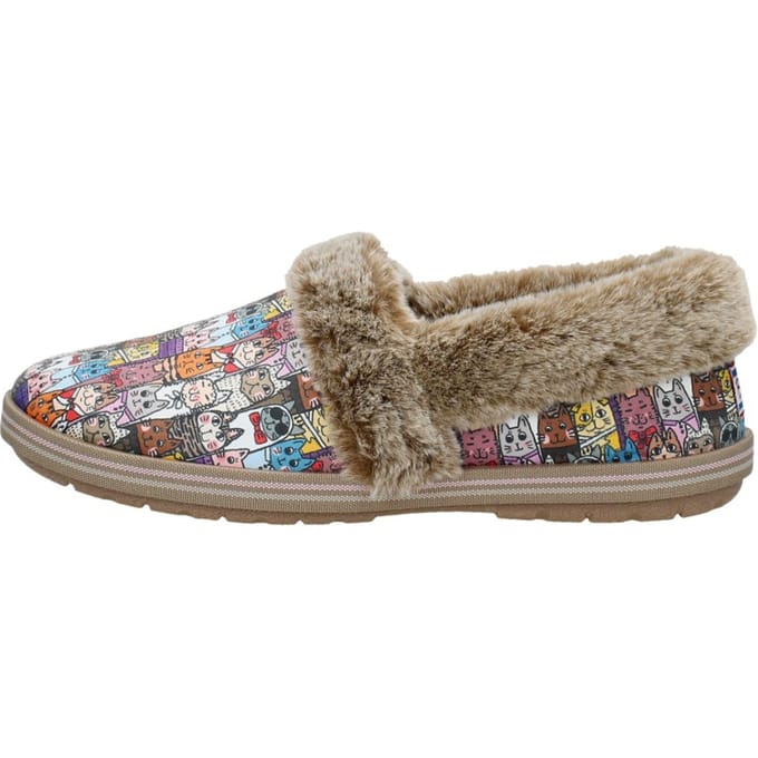 Skechers BOBS TOO COZY - CHIC CAT Dames Sloffen - Multi