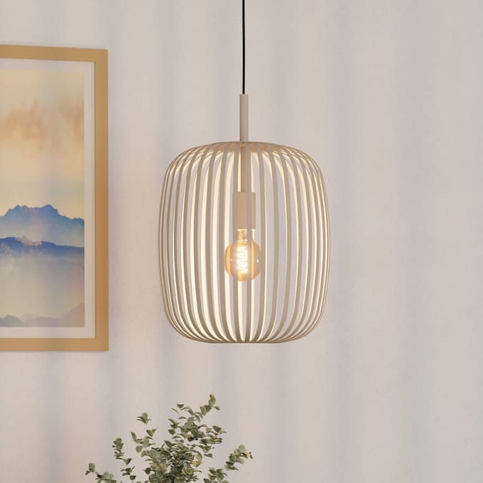 EGLO Romazzina Hanglamp - E27 - Ø 32,5 cm - Zandkleur