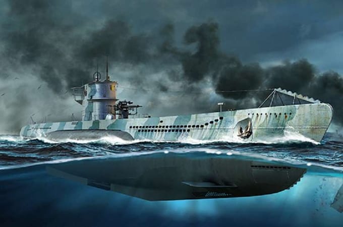 Trumpeter Modelbouwpakket Militaire voertuigen - 05912 DKM Type VII-C U-Boat Plastic - 1:144 - Modelbouw