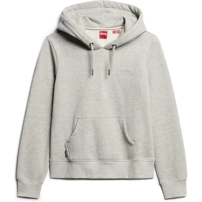 Dames sweatshirt met capuchon en logo Superdry Essential