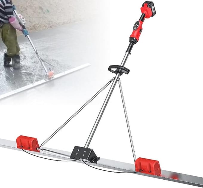 Beton Triller - Dekvloer machine - Beton Afwerken - 9 Snelheden Instelbaar - 1.5m Schraper - Grijs