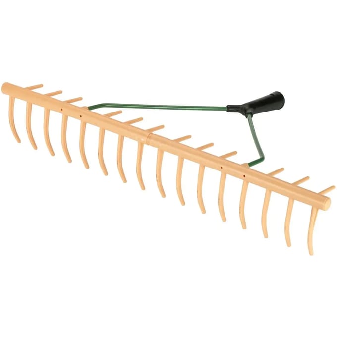 Grashark  JOST, kunststof, 16 gebogen en 12 haakse tanden, 64 cm breed