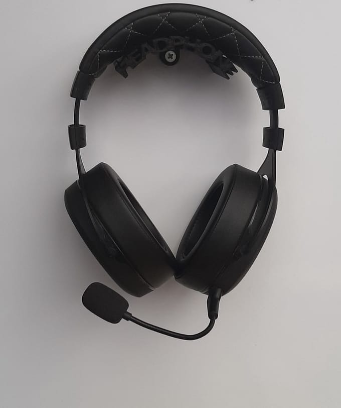 Hoofdtelefoon houder - muurbevestiging - wandbevestiging - Zwart