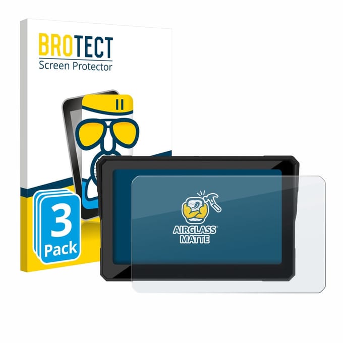 BROTECT - Screenprotector voor Carpuride W702RS Pro 7" - Folie Beschermfolie Beschermglas matte 3 Stuks