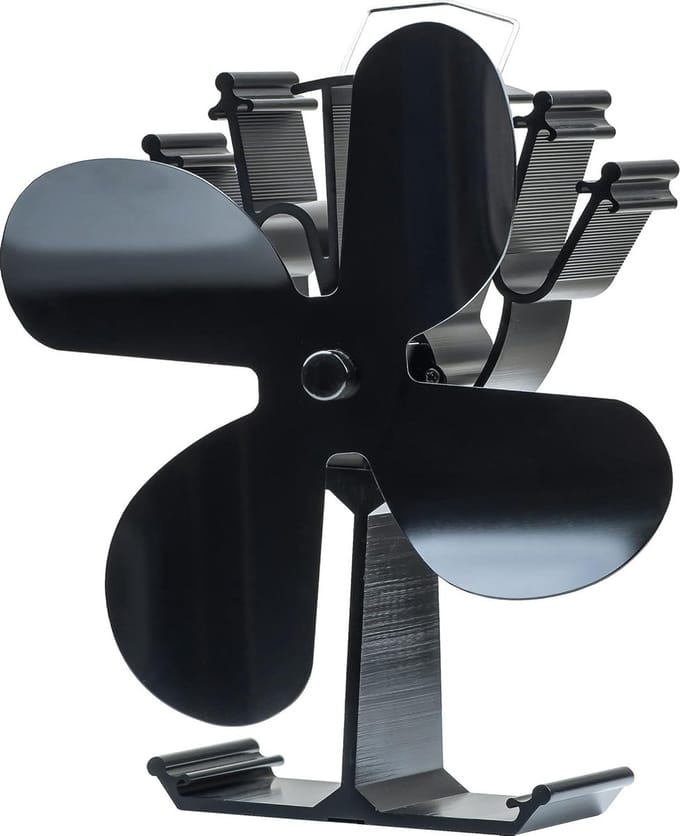 Logbrander Ventilator Warmte Aangedreven Hout Kachel Accessoires - Houtkachel Fan