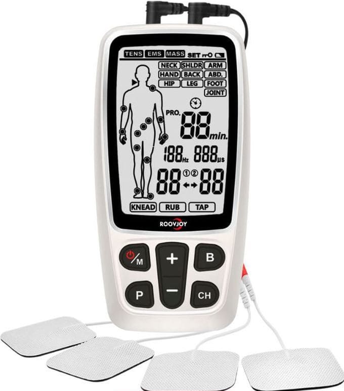TENS + EMS + Massage Combo | ROOVJOY COMBO 3-in-1 | R-C4A