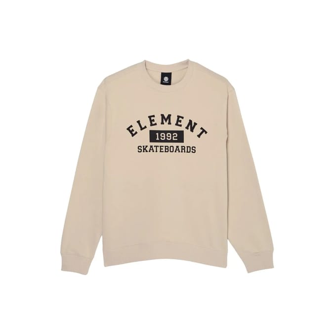 Element Home Team Sweatshirt Beige S Man