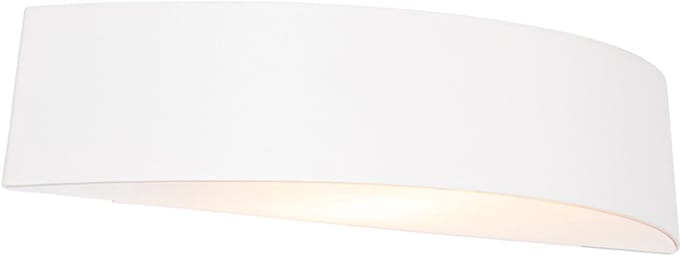 QAZQA caz - Moderne Wandlamp voor buiten - 1 lichts - D 7.5 cm - Wit - Buitenverlichting