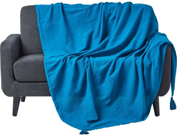 Homescapes sprei, banksprei Rajput petroleum, 255 x 360 cm