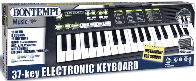 Bontempi elektronisch keyboard 37 toetsen muziek speelgoed USB.