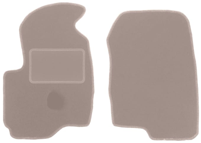 Beige velours matten voor: Mitsubishi Colt VII hatchback (2004-2008)