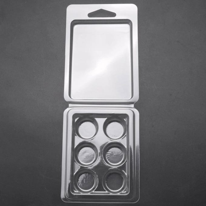 Wax Melt Containers - Wax Molds - Wax Melts Maken - 50 Stuks Set - 6 Cavities - Transparant