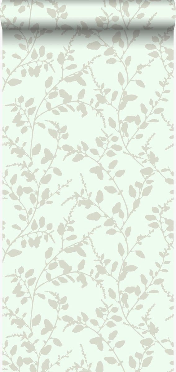 Origin Wallcoverings behang bladeren zeegroen - 53 cm x 10.05 m - 345932