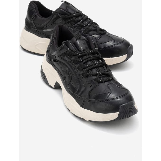 Bambi Bedrukte Mesh Sneakers Dames