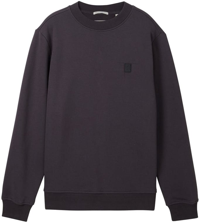 Tom Tailor - Basic katoenen sweatshirt - Maat 176 - coal grey