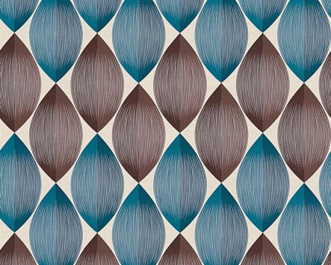 GRAFISCHE BOLLEN BEHANG - Beige Blauw Bruin - AS Creation Adelaide