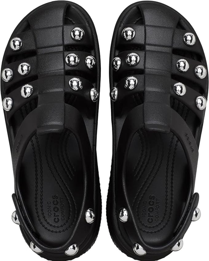 Crocs Stomp Studded Fisherman Zwart Maat 38/39 US M6/W8