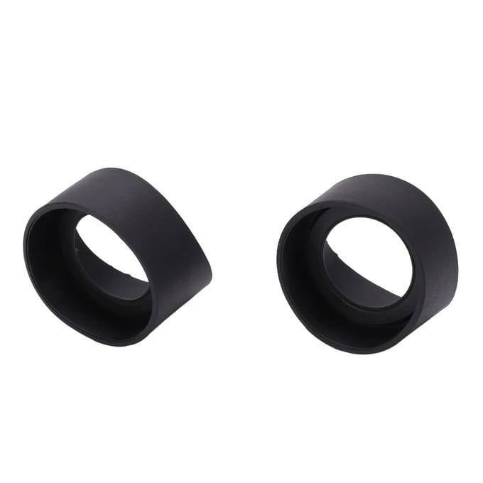 2 stuks Microscopen Rubber Oogschelpen Professionele Opvouwbare Oculair Oogschelpen voor Bescherming van de Ogen black