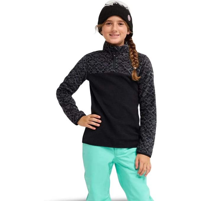 Polaire half-zip voor meisjes Roxy Whitecamp